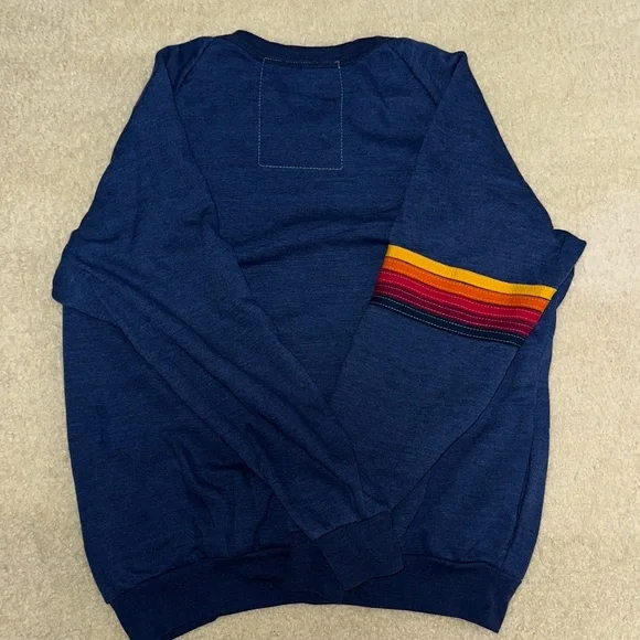 Aviator Nation unisex Sweater in Navy with Sunset Graphic